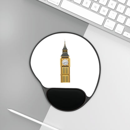 Big Ben Mouse Pad with Wrist Rest, Gamer Desk Pad, Office Decor, Ergonomic Mouse Mat, Gift for Students, Home Office Essentials