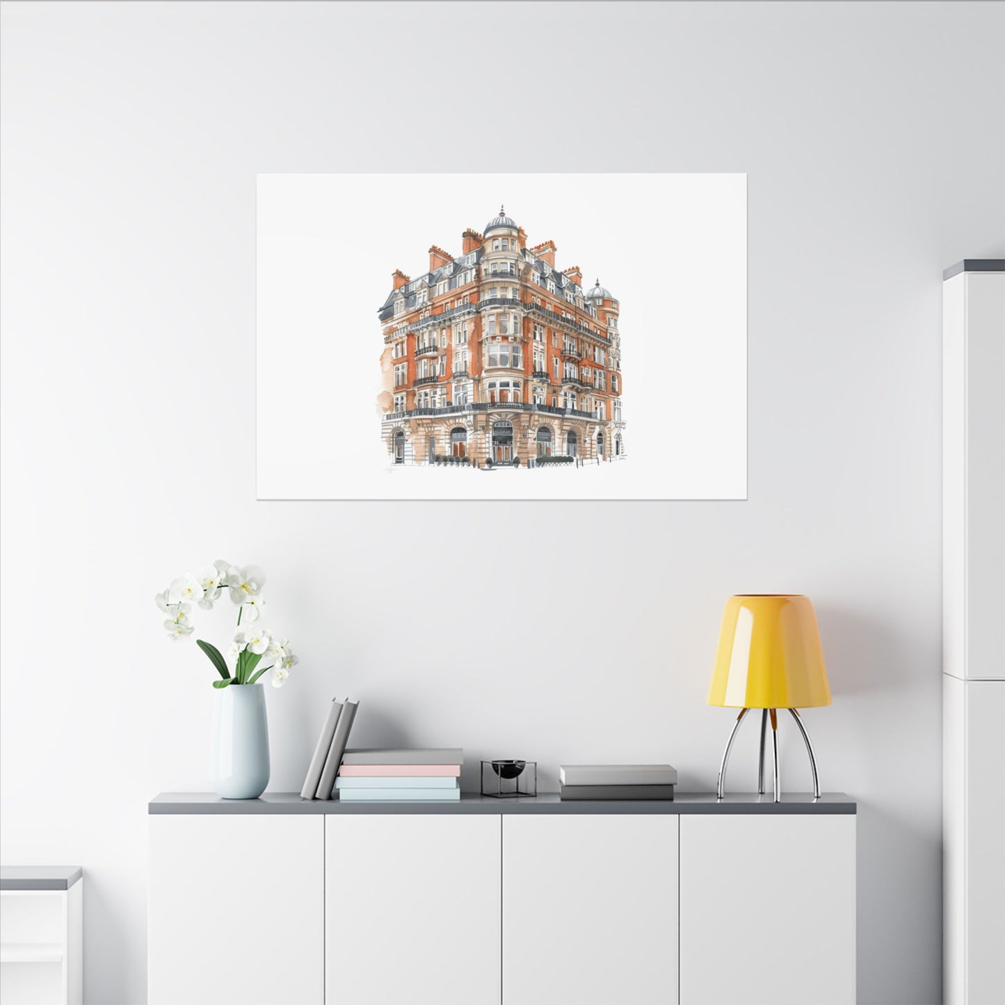 Artistic Matte Canvas Print of Historic Building, Wall Art Decor, Home Interior, Unique Gift, Fine Art, Architecture Lover, Urban Design