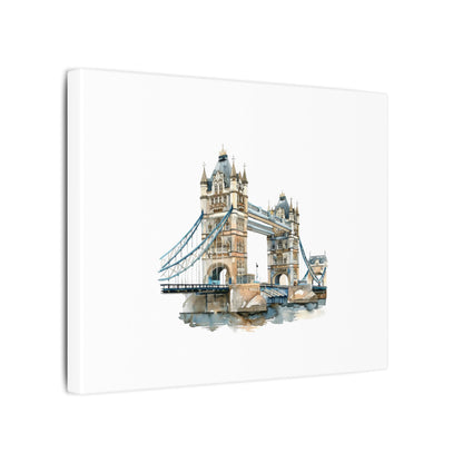 London Bridge Matte Canvas Wall Art, Elegant Home Decor, Unique Gift for Art Lovers, Travel Enthusiast Wall Decor, Modern Aesthetic