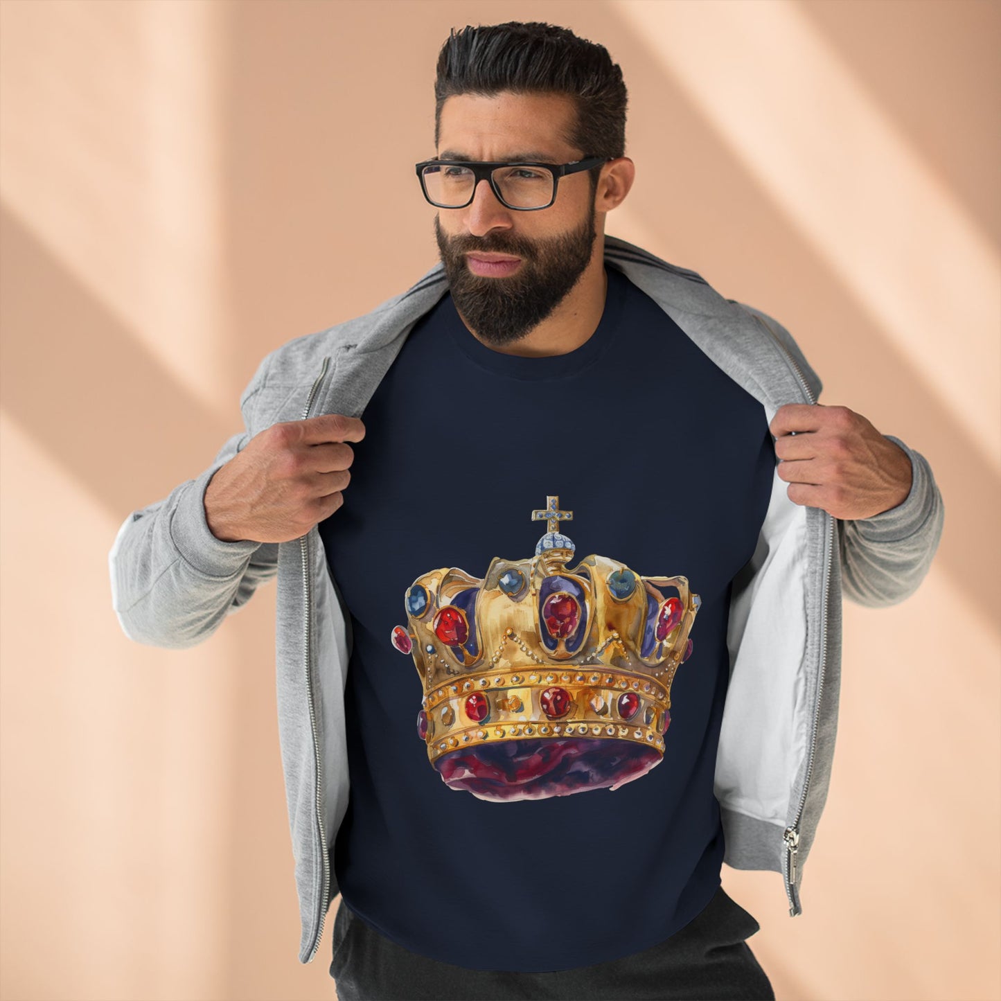 Unisex Crewneck Sweatshirt - Classy British Royal Crown