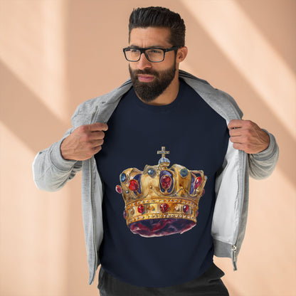Unisex Crewneck Sweatshirt - Classy British Royal Crown