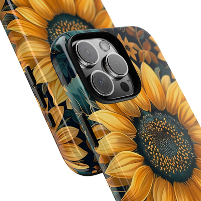 Sunflower Phone Case - Bright Floral Design, Stylish Tough Cover for Sunflower Lovers, Gift for Plant Enthusiasts, Mom Gift, Nature Lovers