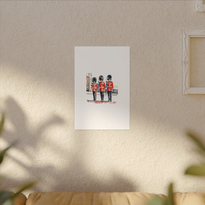 Royal Guards Canvas Print, British Wall Art, Home Decor, Unique Gift, London Culture