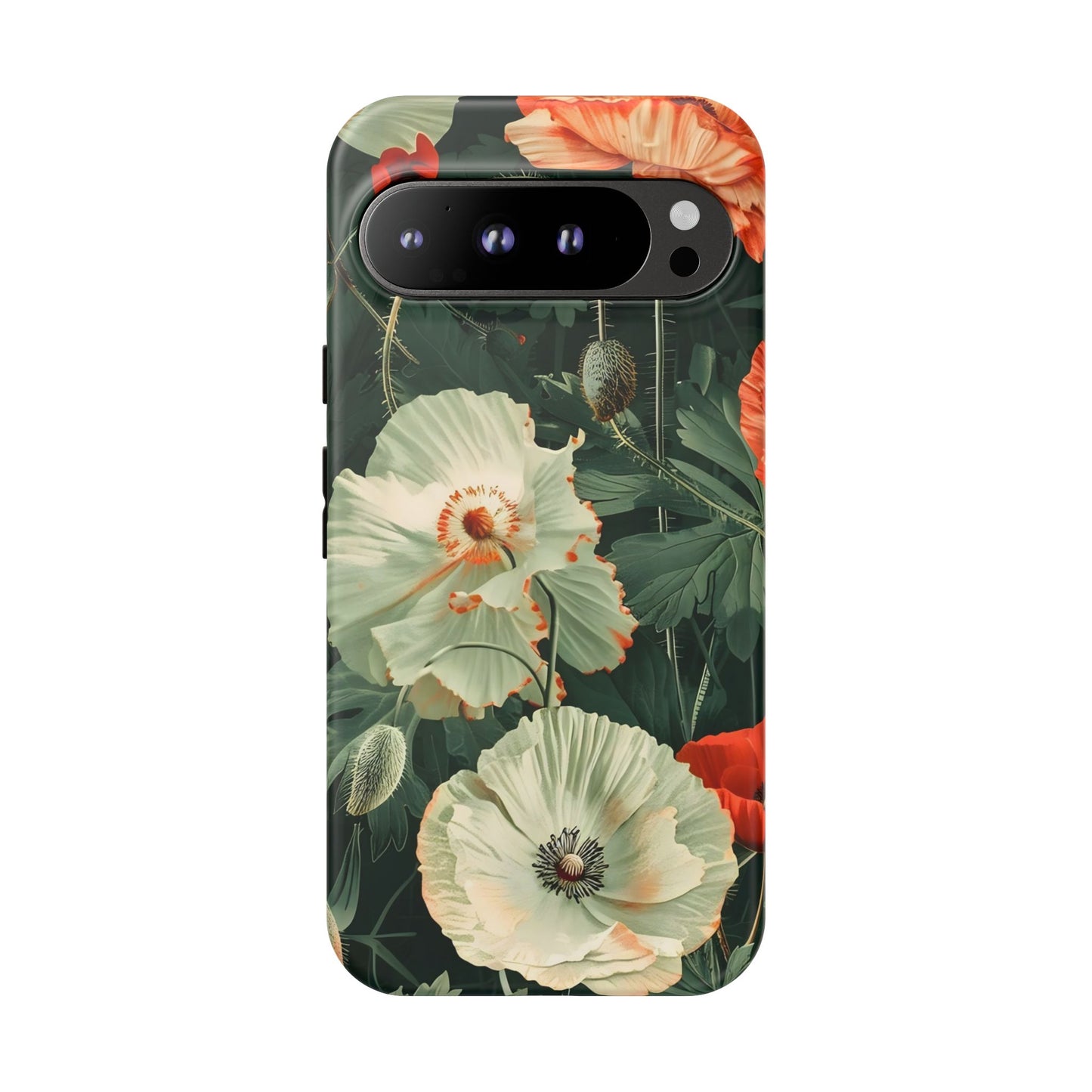 Floral Phone Case - Tough Cases, Botanical Design, Gift for Friends, Trendy Mobile Cover, Personalized Phone Accessory