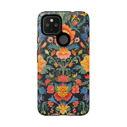 Floral Phone Case - Tough Cases, Flower Pattern Phone Cover, Nature Lover Gift, Stylish Protective Case, Colorful Floral Design