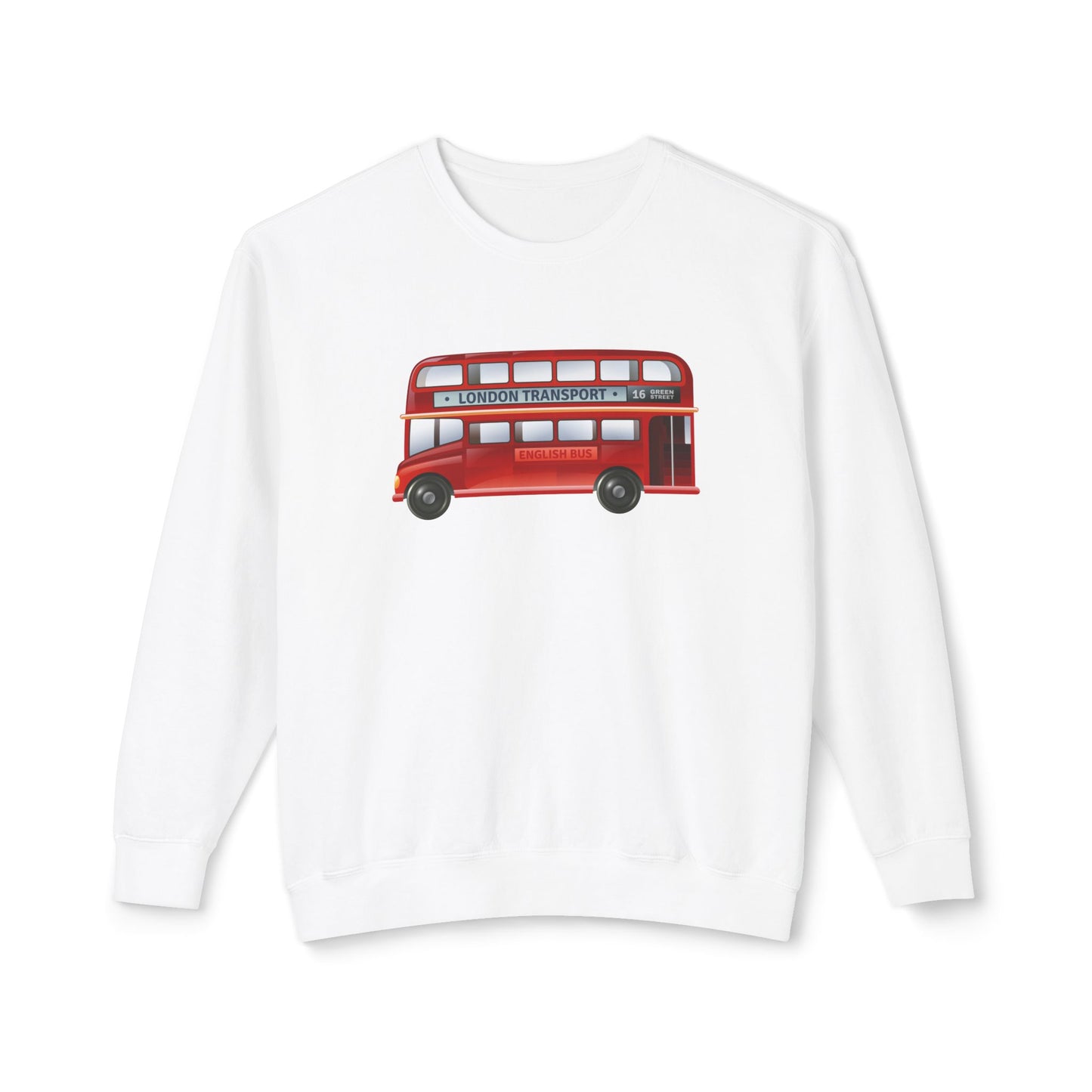 Unisex Lightweight Crewneck Sweatshirt - British English Bus