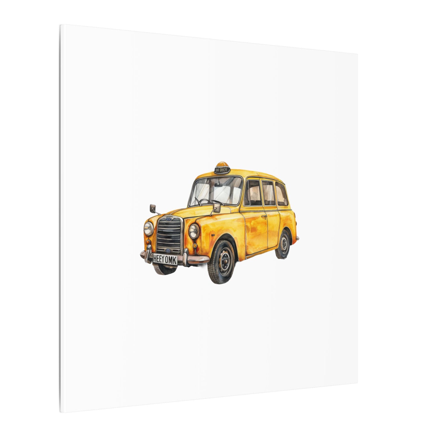 Vintage Taxi Matte Canvas, Stretched, 0.75" (Multi-Size)