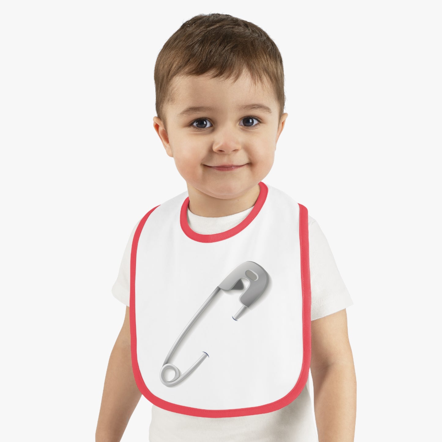 Cute Safety Pin Baby Bib,Baby Shower Gift, Infant Feeding Accessory, Newborn Essentials, Modern Baby Bib