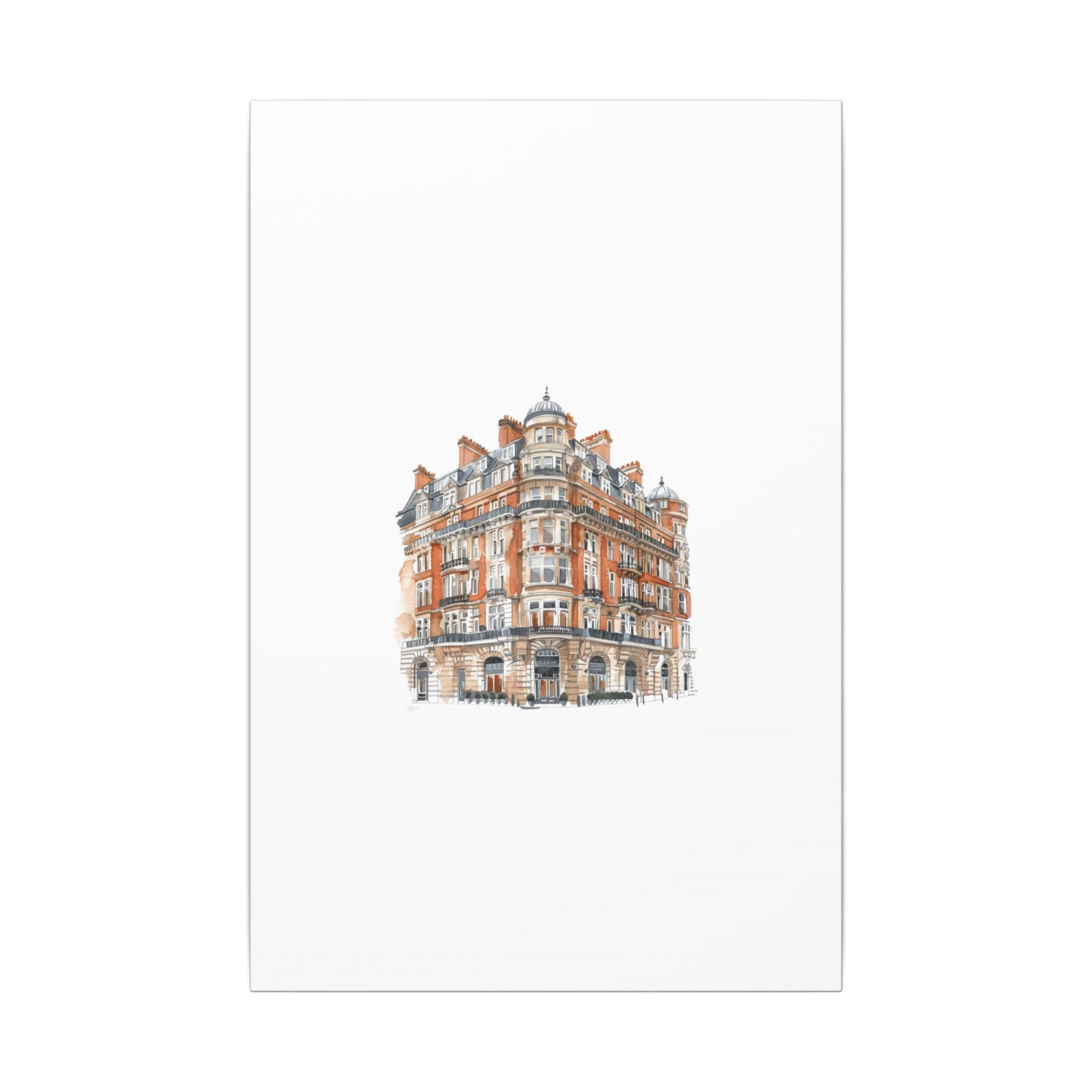 Artistic Matte Canvas Print of Historic Building, Wall Art Decor, Home Interior, Unique Gift, Fine Art, Architecture Lover, Urban Design