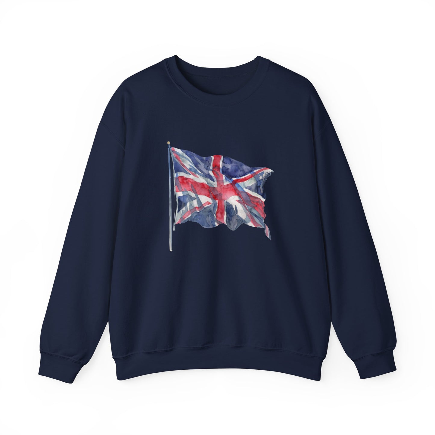 Unisex Heavy Blend™ Crewneck Sweatshirt Elegant - British Flag