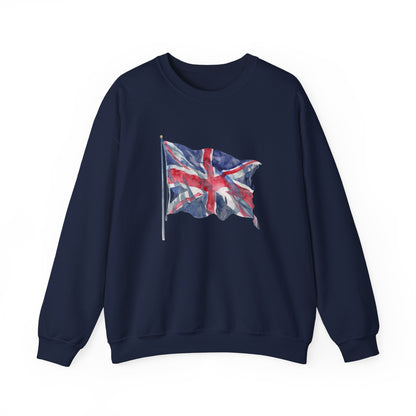 Unisex Heavy Blend™ Crewneck Sweatshirt Elegant - British Flag