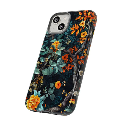Floral Phone Case | Tough Cases, Protective Cover, Gift for Her, Autumn Vibes, Floral Phone Accessory, Unique Design