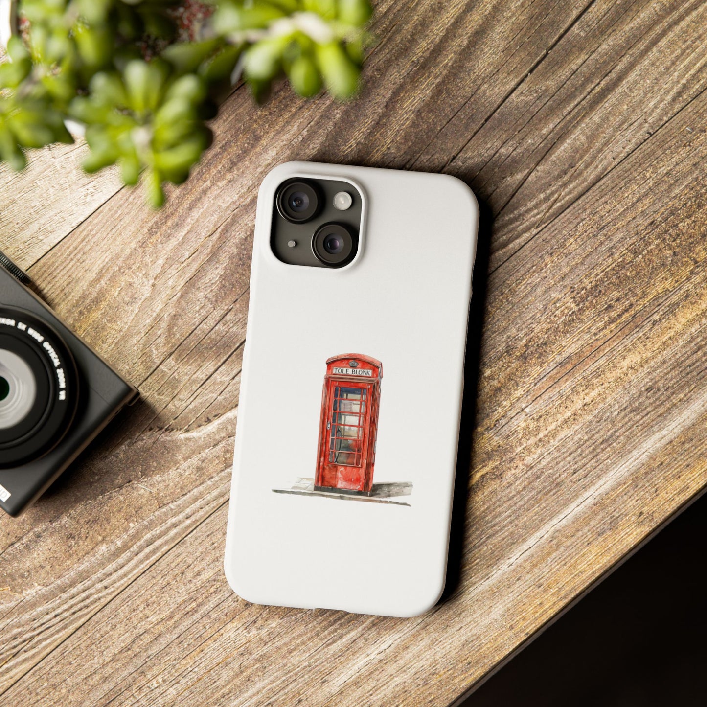 Charming London Phone Cases, Slim Phone Cover, Unique Cell Phone Case, Phone Accessory, Gift for Travelers, Red Telephone Booth Design