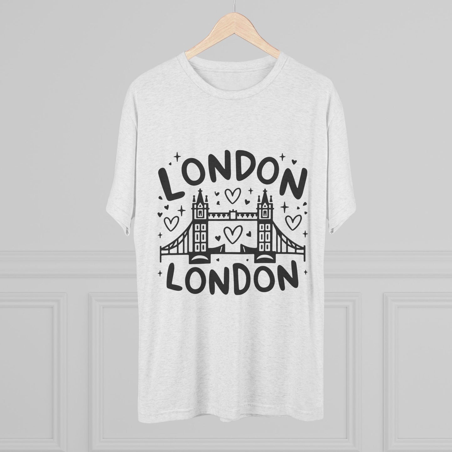 London Vibes Stylish Unisex Tri-Blend Crew Tee