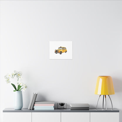 Vintage Taxi Matte Canvas, Stretched, 0.75" (Multi-Size)