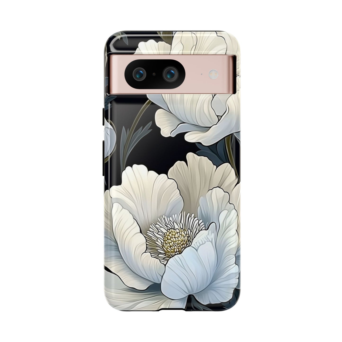 Floral Phone Case, Tough Cases for Women, Stylish Phone Cover, Floral Design Phone Protector, Nature Inspired Tech Accessories