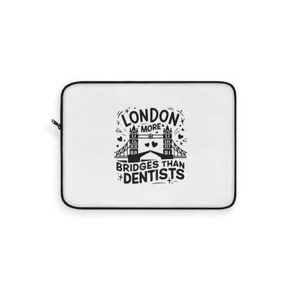 London-Inspired Laptop Sleeve, Unique Tech Accessory, Gift for Travelers, Laptop Case, Fun Office Decor