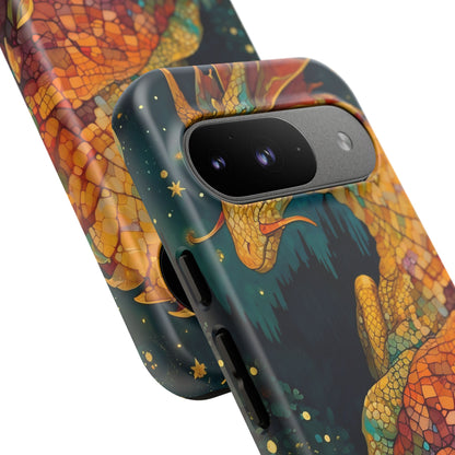 Dragon Art Phone Case, Tough Phone Cover, Fantasy Gift, Unique Mobile Accessory, Dragon Lover Gift, Stylish Protection