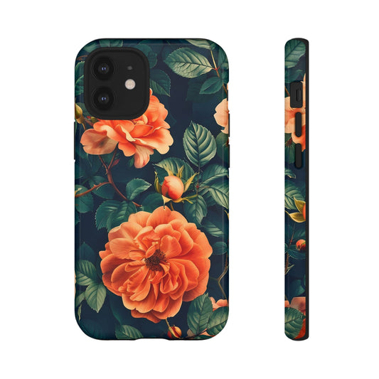 Floral Phone Case, Tough Cases for Nature Lovers, Botanical Design, Phone Protection, Gift for Her, Trending Floral Accessories