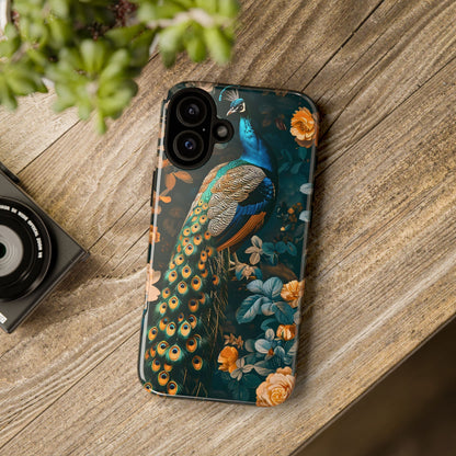 Peacock Phone Case - Elegant Floral Design, Tough Case for Protection, Unique Gift for Nature Lovers, Stylish Accessory, Eco-Friendly