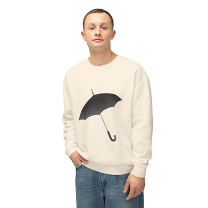 Unisex Lightweight Crewneck Sweatshirt - British Adorable Umbrella