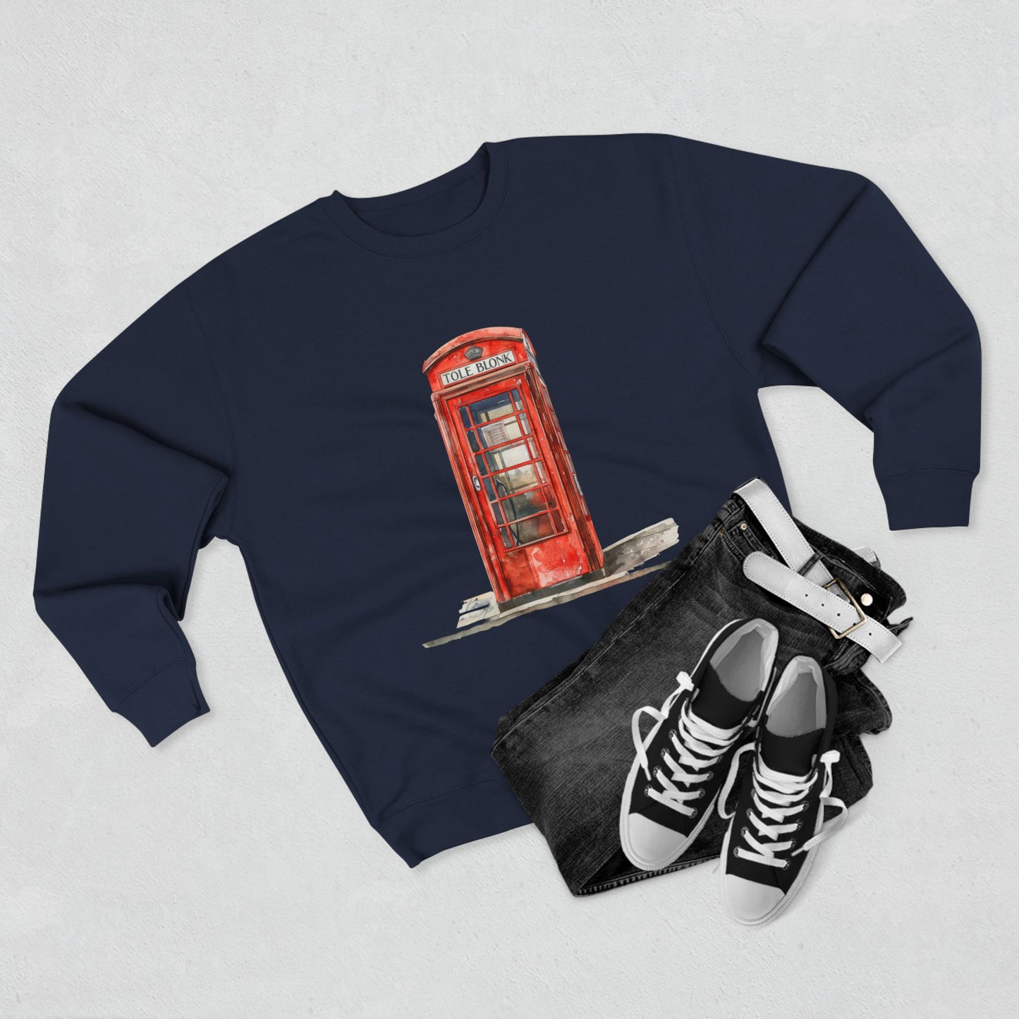 Unisex Crewneck Sweatshirt - Iconic British Public Telephone