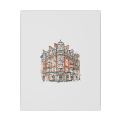 Artistic Matte Canvas Print of Historic Building, Wall Art Decor, Home Interior, Unique Gift, Fine Art, Architecture Lover, Urban Design