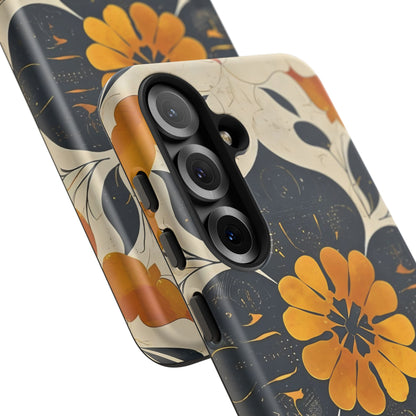 Floral Phone Case - Tough Cases, Botanical iPhone Cover, Vintage Flower Design, Durable Smartphone Protection, Unique Gift Idea