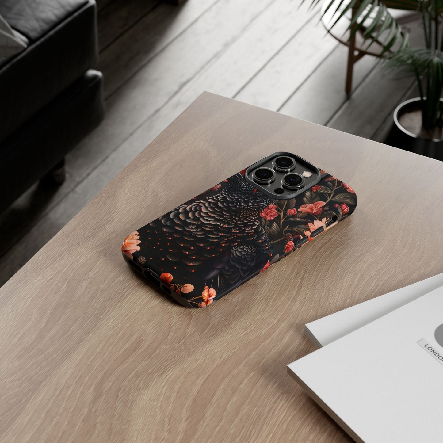 Tough Cases: Floral Design Phone Case, Stylish Protection for Your Phone, Unique Gift for Bird Lovers, Vibrant Floral Art, [...]