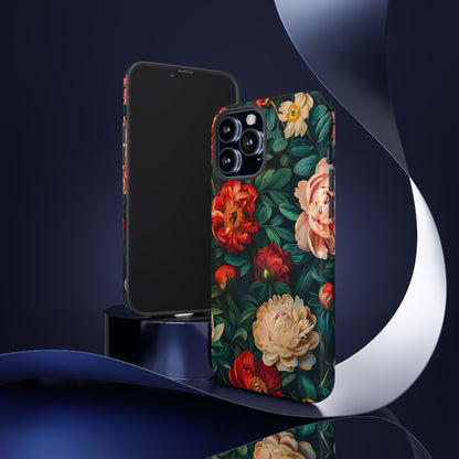 Floral Phone Case - Tough Cases, Vibrant Protection, Gift for Her, Cute Floral Design, Trendy Accessory, Perfect for Spring