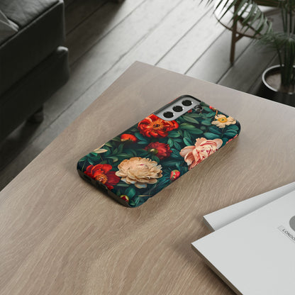 Floral Phone Case - Tough Cases, Vibrant Protection, Gift for Her, Cute Floral Design, Trendy Accessory, Perfect for Spring