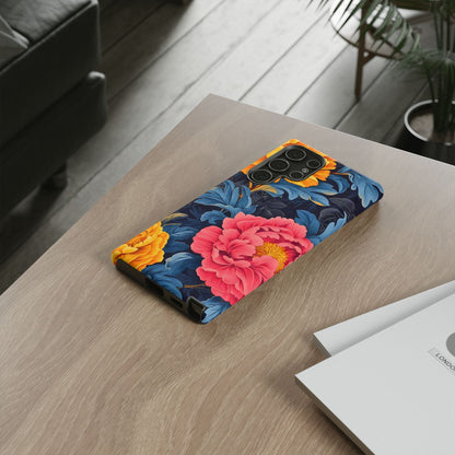 Floral Phone Case, Tough Cases, Stylish Mobile Cover, Gifts for Her, Phone Accessories, Unique Flower Design