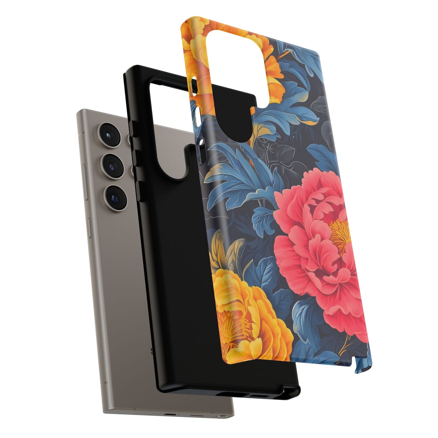 Floral Phone Case, Tough Cases, Stylish Mobile Cover, Gifts for Her, Phone Accessories, Unique Flower Design
