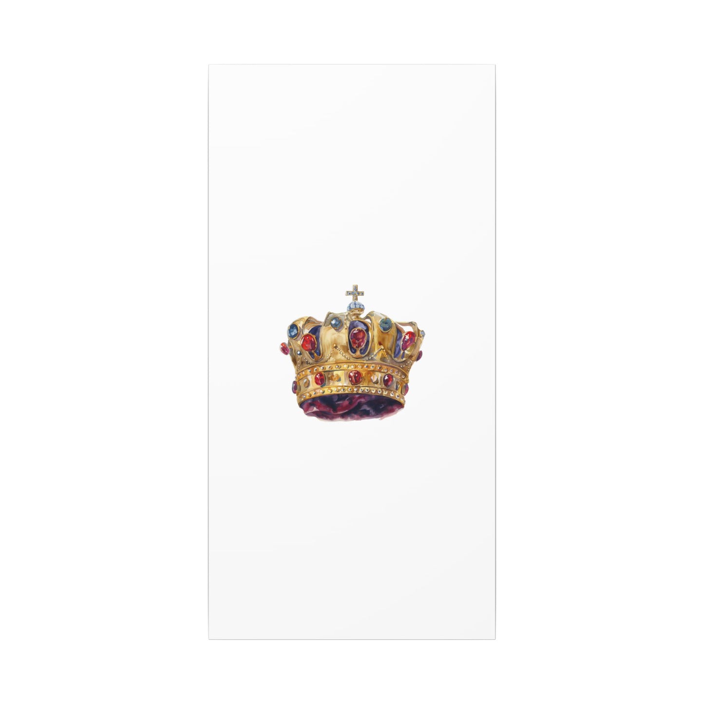 Crown Art Print, Royal Wall Decor, Matched for Home or Office, Gift for Art Lovers, Unique Royalty Artwork