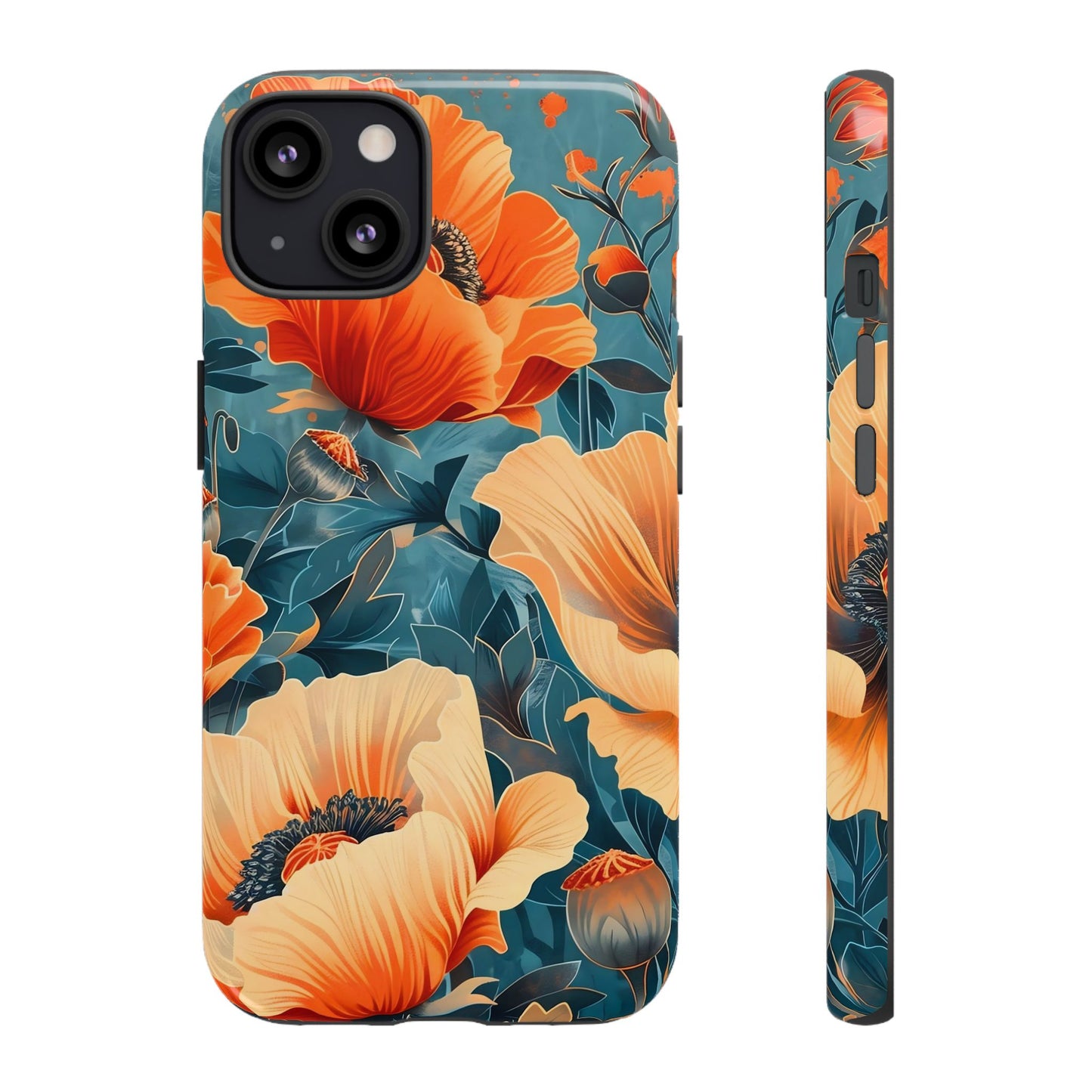 Floral Phone Case, Tough Cases for Protection and Style, Spring Aesthetic, Gift for Her, Phone Accessory for Nature Lovers