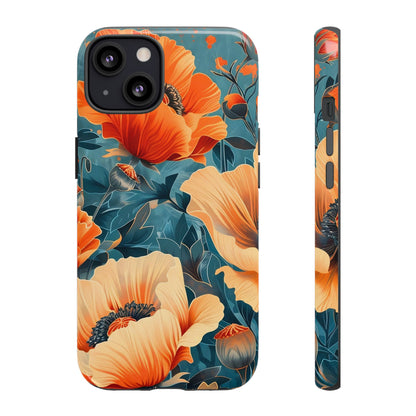 Floral Phone Case, Tough Cases for Protection and Style, Spring Aesthetic, Gift for Her, Phone Accessory for Nature Lovers