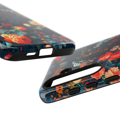 Floral Phone Case, Tough Cases for Protection, Vibrant Floral Design, Chic Gift for Her, Stylish Accessories