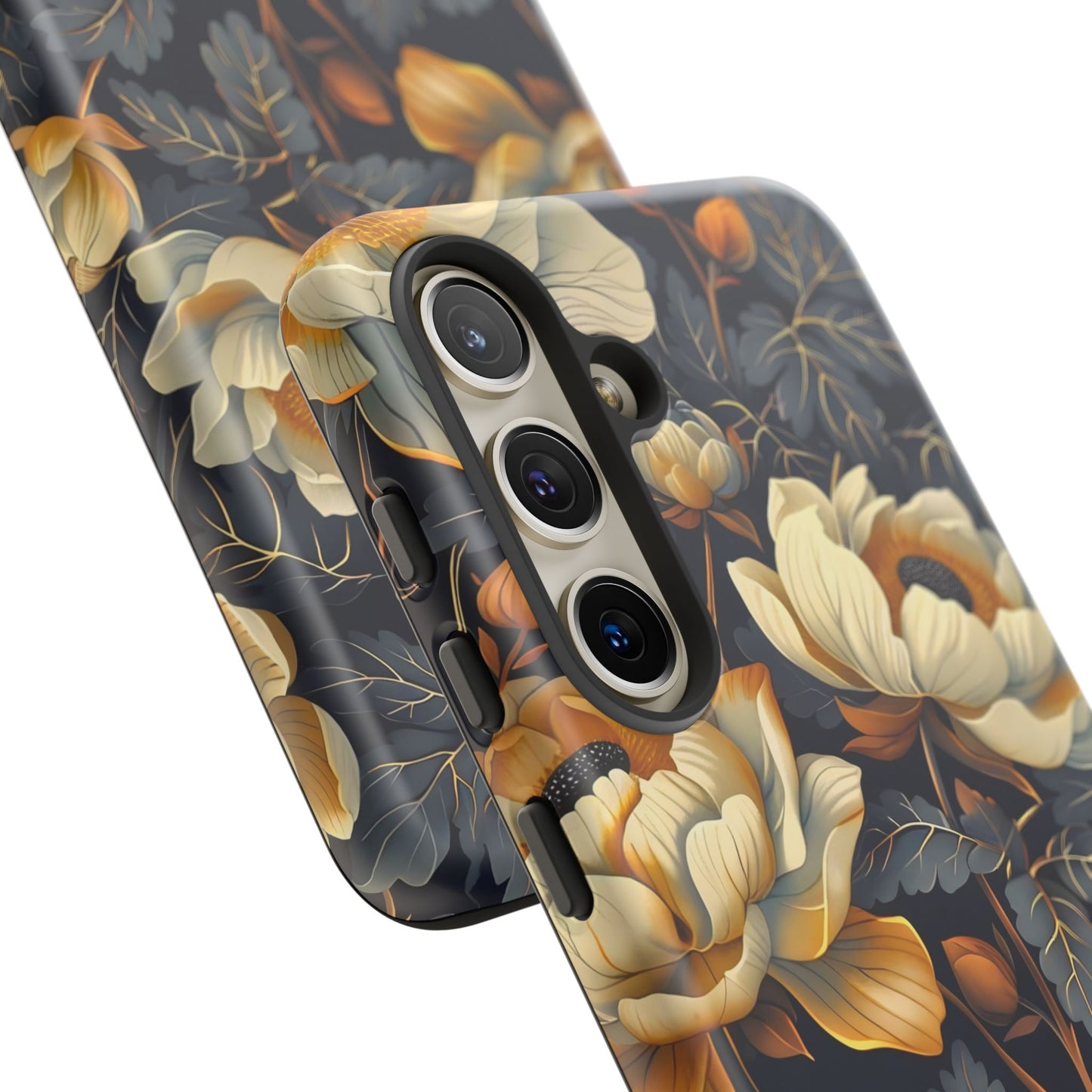 Floral Phone Case - Tough Cases, Stylish Mobile Cover, Flower Design, Holiday Gift, Trendy Accessory, Eco-Friendly Case