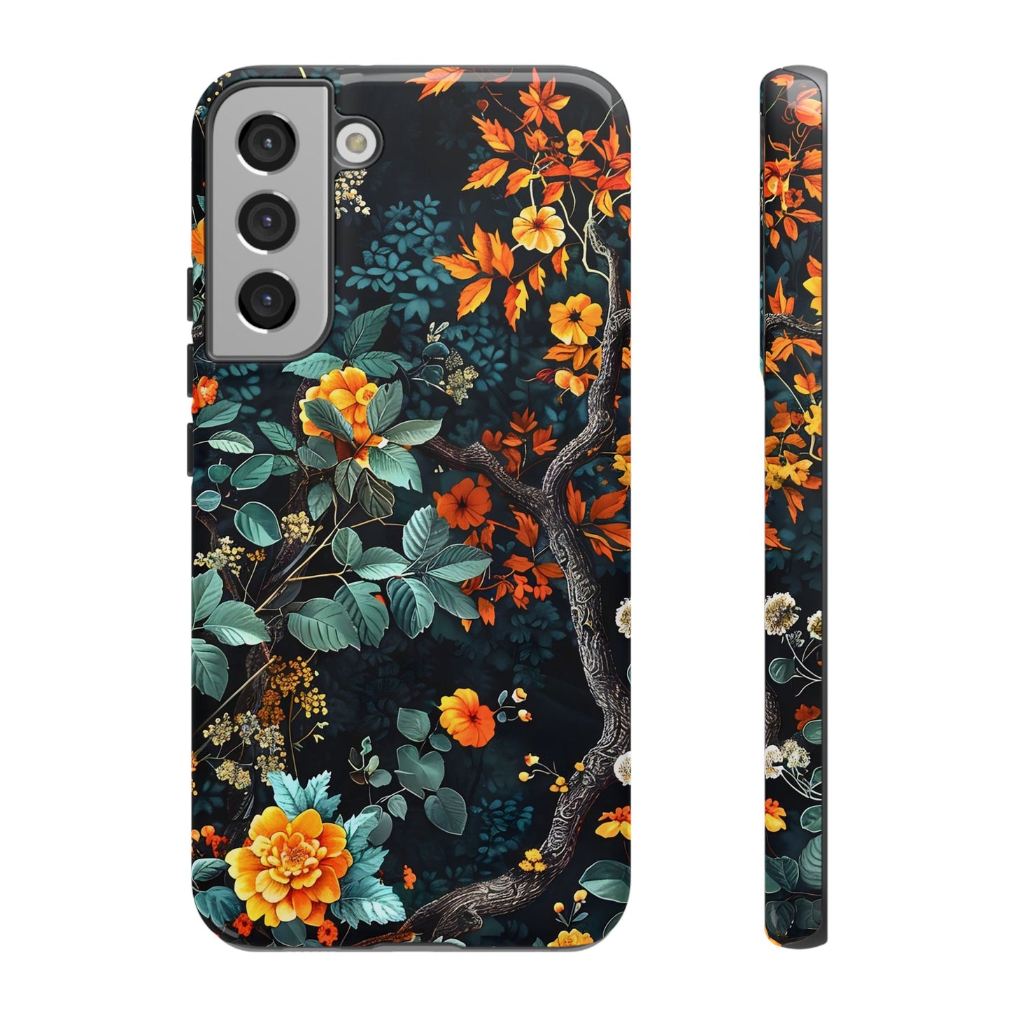Floral Phone Case | Tough Cases, Protective Cover, Gift for Her, Autumn Vibes, Floral Phone Accessory, Unique Design