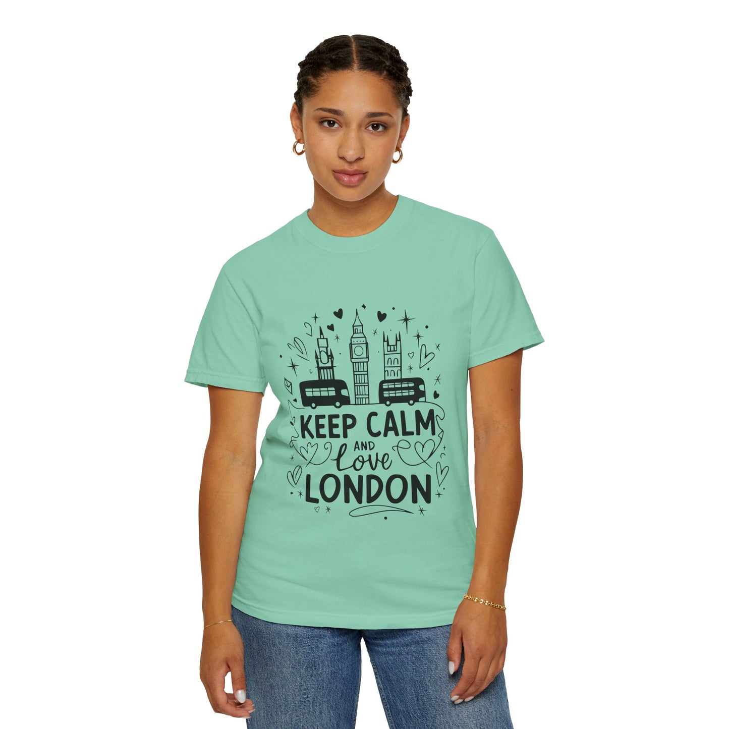 Unisex Garment-Dyed T-shirt - Keep Calm and Love London