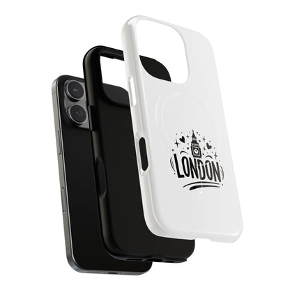 Stylish London-themed Magnetic Phone Case - Durable Protection, Perfect Gift, Unique Design, Travel Accessory, Personalized Cell Cover