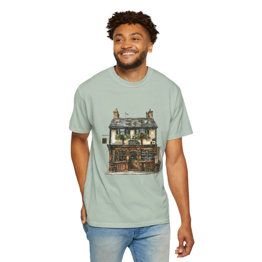 Cozy Unisex Garment-Dyed T-shirt - Charming British House