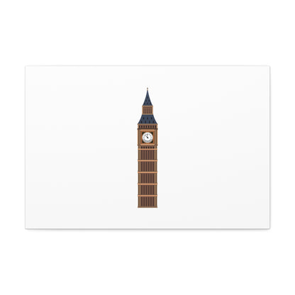 Big Ben Canvas Wall Art, Modern Home Decor, London Decor, Gift for Travel Lovers, Office Wall Art, Minimalist Art Print