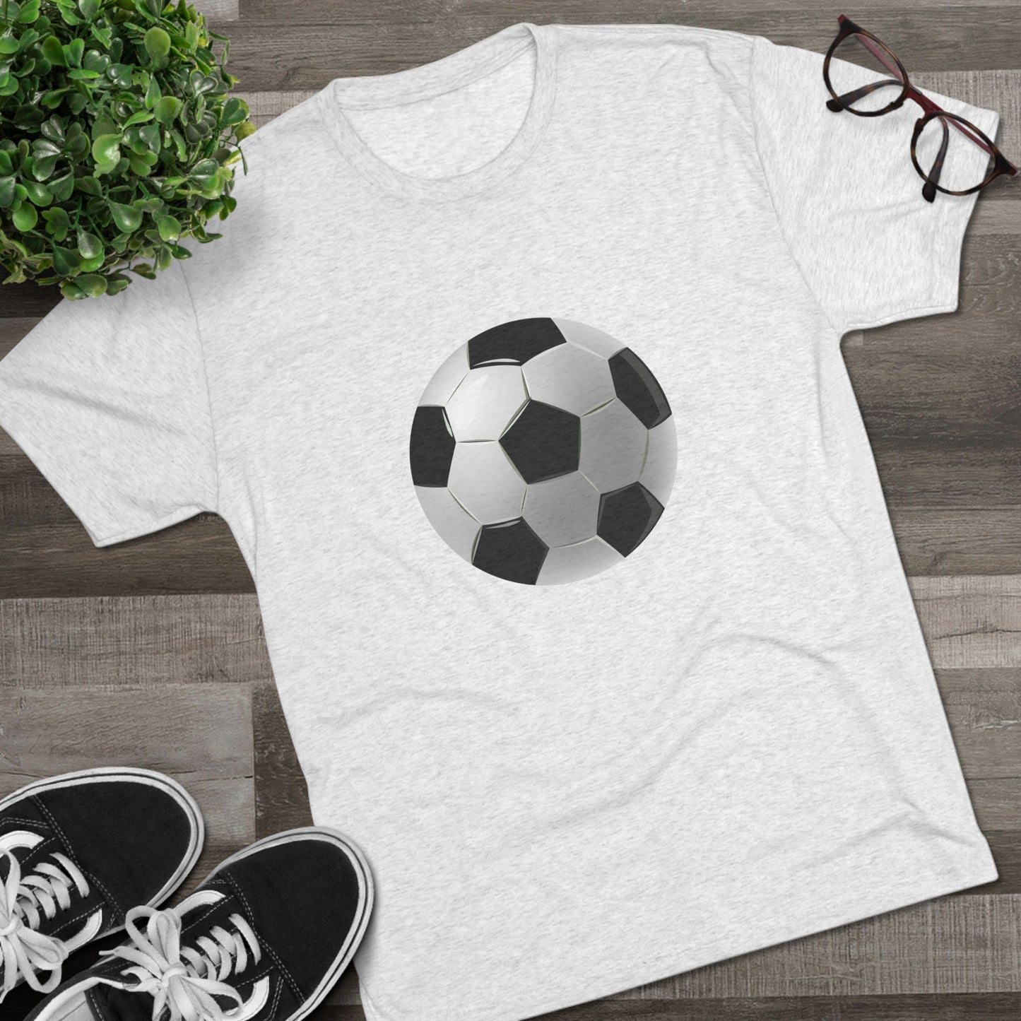 Dynamic Football Design - Sports Passion and Energy Unisex Tri-Blend Crew Tee