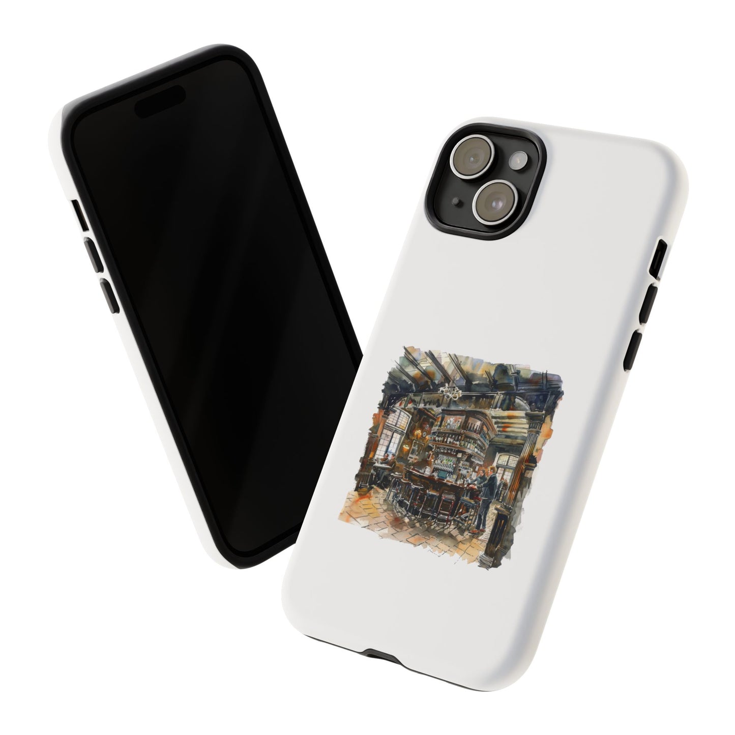 Stylish Tough Case for Phone - Cozy Cafe Artwork Design