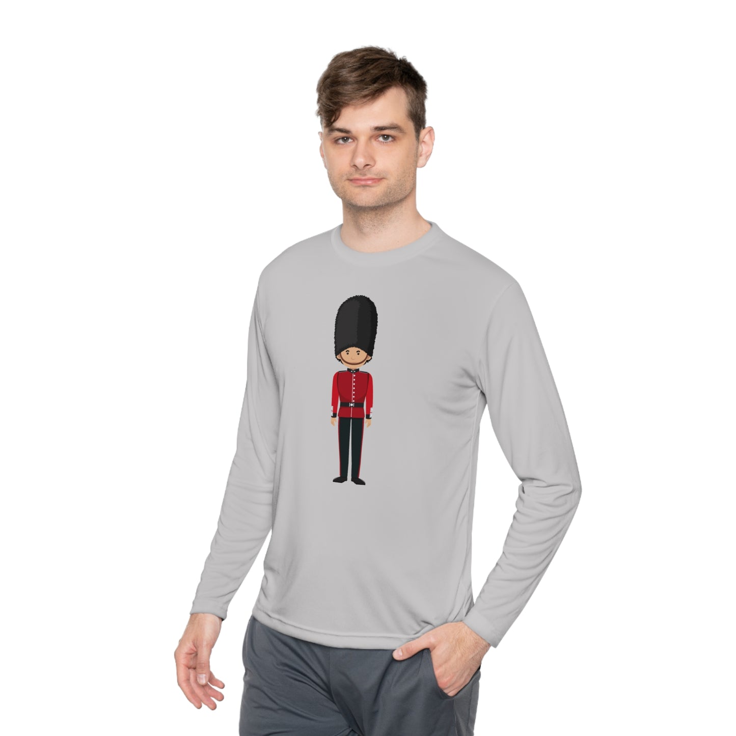 Unisex Lightweight Long Sleeve Tee - British Soldier - Classic Military Elegance and Honorable