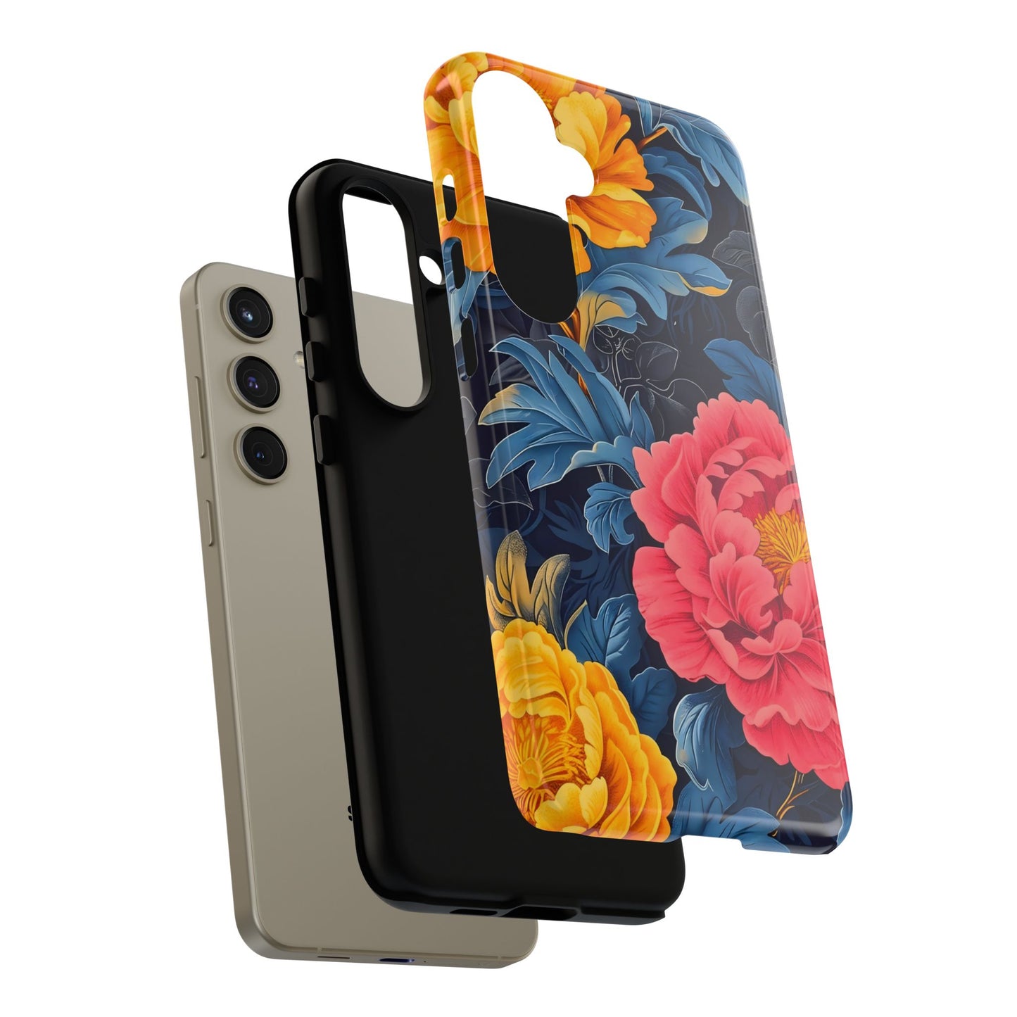 Floral Phone Case, Tough Cases, Stylish Mobile Cover, Gifts for Her, Phone Accessories, Unique Flower Design