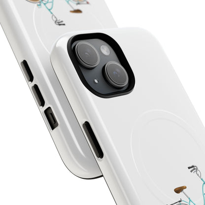 Tough Magnetic Phone Cases, Stylish Bicycle Design, Durable Protection, Perfect Gift for Cyclists, Trendy Tech Accessory