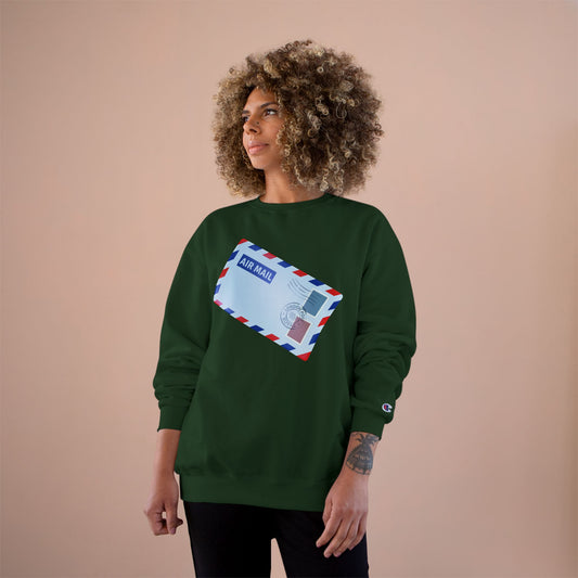 Champion Sweatshirt - Vintage British Air Mail - Classic Postal Design
