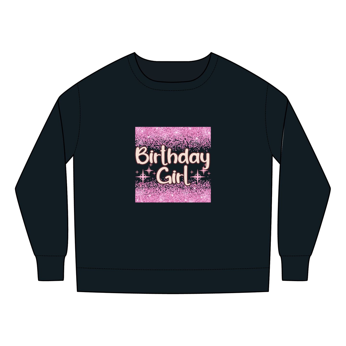 Toddler Sweatshirt - Cheetah Print Birthday Girl Sublimation Graphic